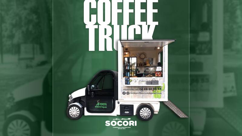 Camion Magasin - COFFEE TRUCK - MOKA Coffee Ligier Pulse 4 100% électrique